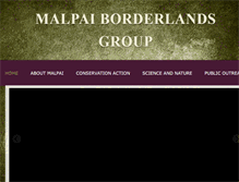 Tablet Screenshot of malpaiborderlandsgroup.org